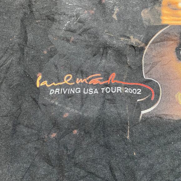 Vintage Paul McCartney Driving USA Tour 2002 T Shirt Men's XL - Picture 3 of 11